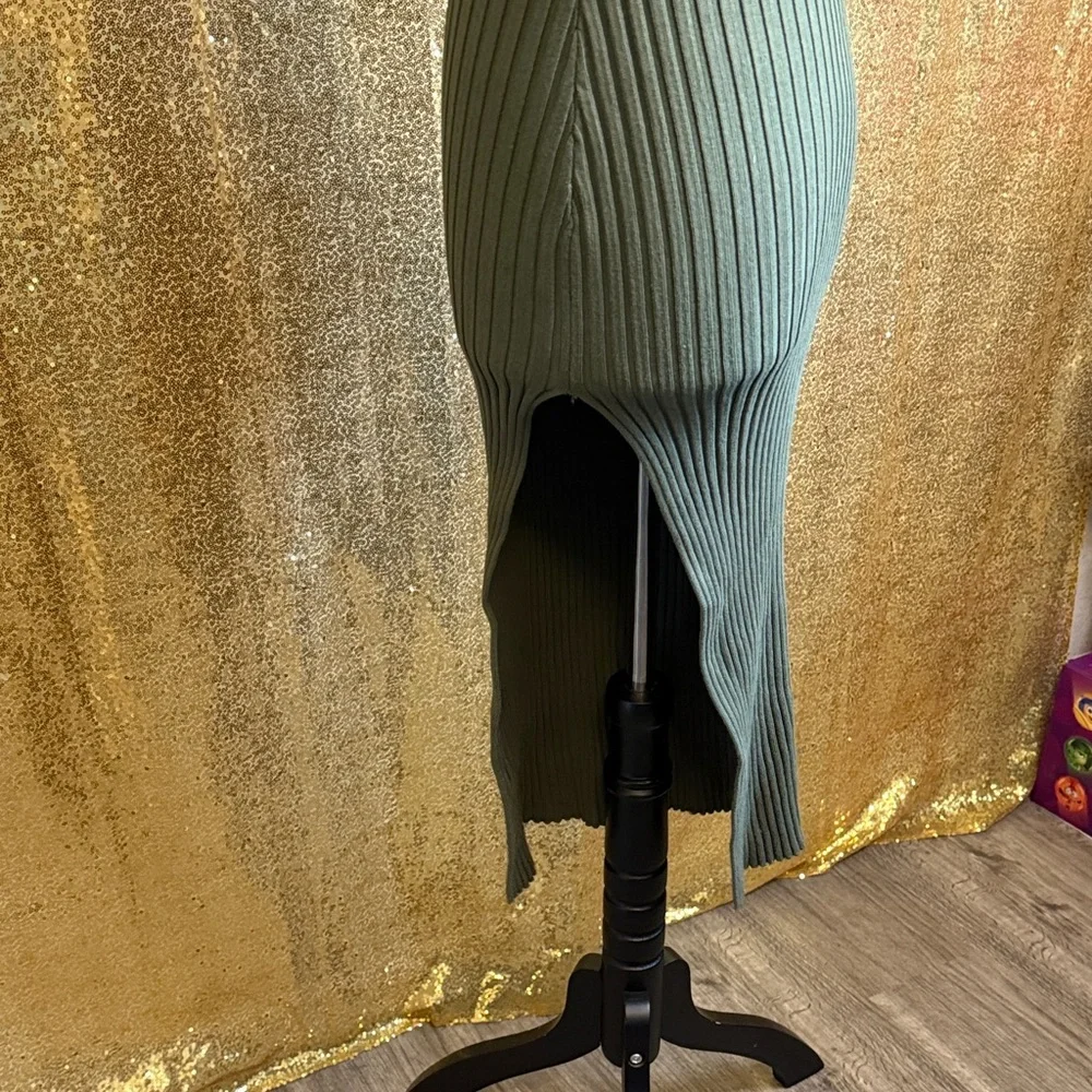 Hera Collection Asymmetrical Olive Dress